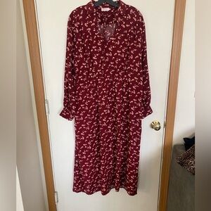 157 angelology long sleeve key hole cutout in front boho maxi